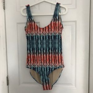 Tart Snake Skin Print low Back one piece M